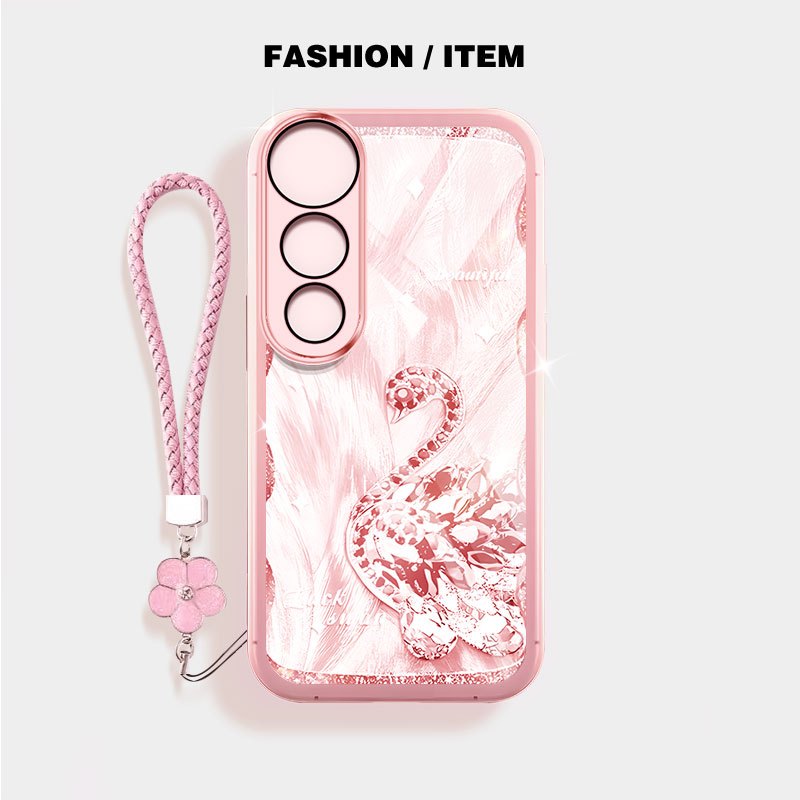 YBD Cho Vivo V60 Lite V50E V50 Lite V30 Pro V40 Pro V40 Lite Y200 Y300 Y31 Y21D 5G Vỏ Điện Thoại Bướm Sang Trọng Và Thiên Nga Trong Suốt
