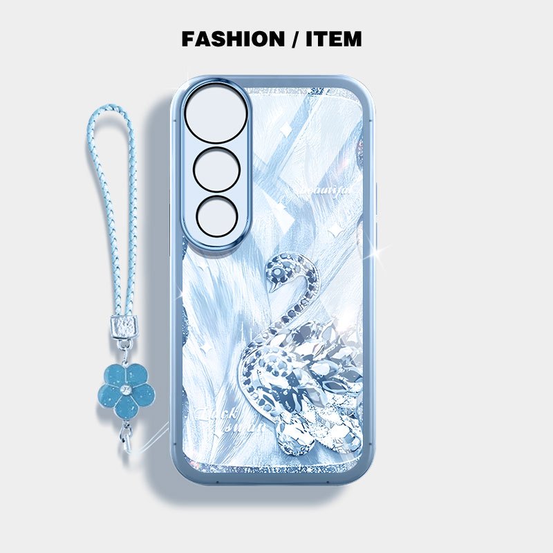 YBD Cho Vivo V60 Lite V50E V50 Lite V30 Pro V40 Pro V40 Lite Y200 Y300 Y31 Y21D 5G Vỏ Điện Thoại Bướm Sang Trọng Và Thiên Nga Trong Suốt