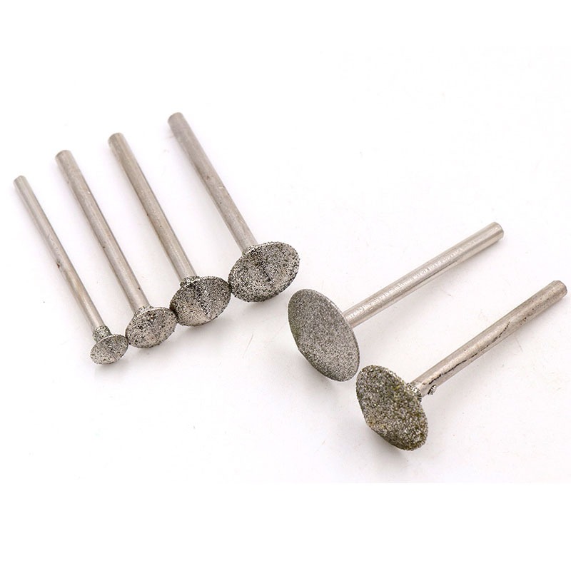 Dù Kim Kim Đá Mài Burr Mài Bit 2,35 / 3mm Đá Ngọc Hổ Phách Dụng Cụ 6mm 8mm 10mm 12mm 14mm 16mm
