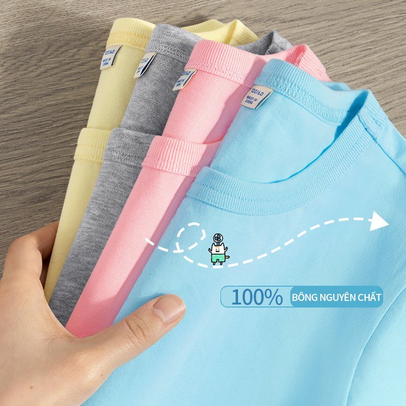 [110cm-160cm] Áo thun Cotton In Hình Snoopy Cho Bé Trai  Thấm Hút Mồ Hôi, Mềm Mại & Thoáng Khí  Thích Hợp Đi Chơi