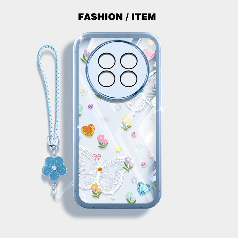 YBD Cho Realme 12 Pro + Realme 12 12X Realme 13 5G Realme 12 Pro C65 5G Narzo 70X N65 Vỏ Điện Thoại Mùa Xuân Tươi Bướm Trắng