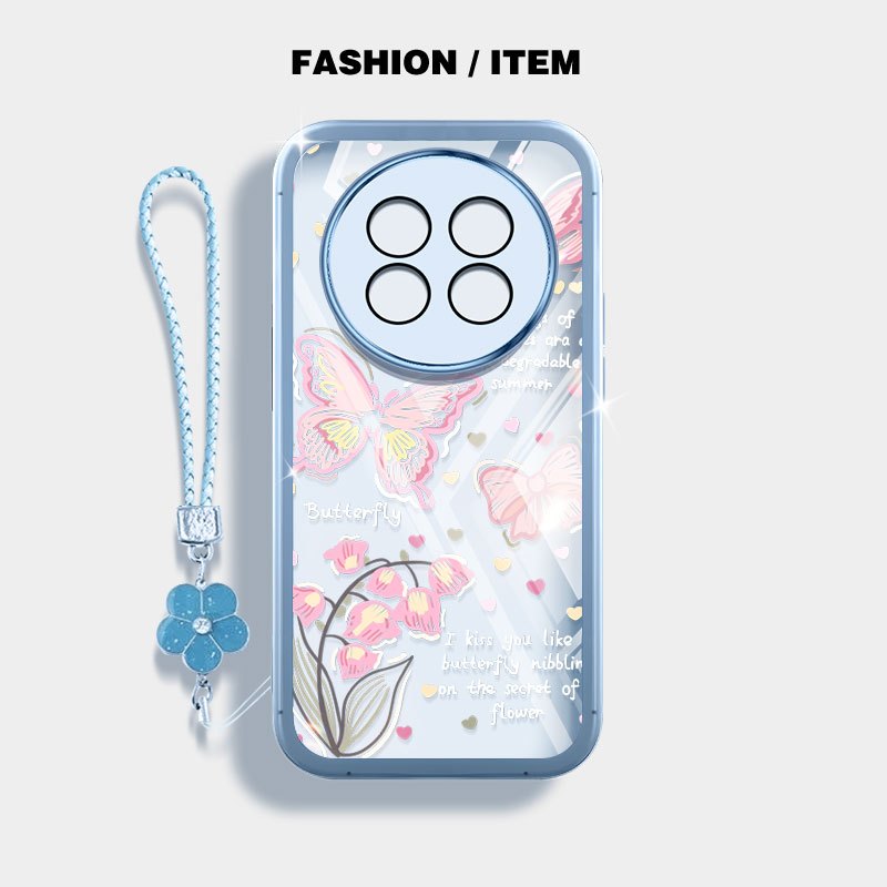 YBD Cho Realme 12 Pro + Realme 12 12X Realme 13 5G Realme 12 Pro C65 5G Narzo 70X N65 Vỏ Điện Thoại Mùa Xuân Tươi Bướm Trắng