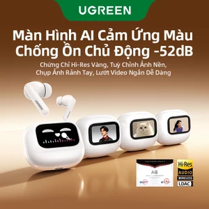 UGREEN EchoBuds Magic Hi-Res Tai nghe Bluetooth khử tiếng ồn Màn hình cảm ứng trong tai không dây Thể thao Thích hợp Huawei Xiaomi