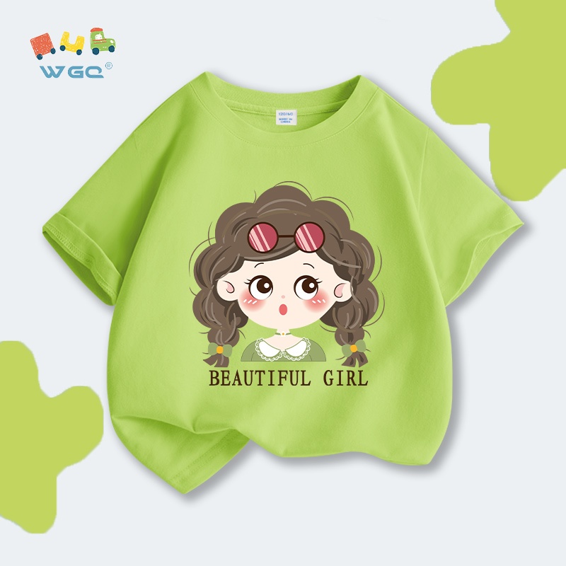 Áo Thun Bé Gái , 100% Cotton mềm mại thoải mái , Thoải mái và thoáng khí