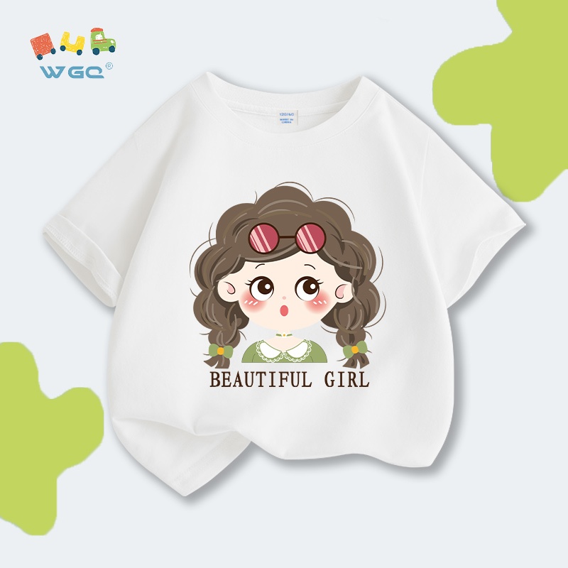 Áo Thun Bé Gái , 100% Cotton mềm mại thoải mái , Thoải mái và thoáng khí