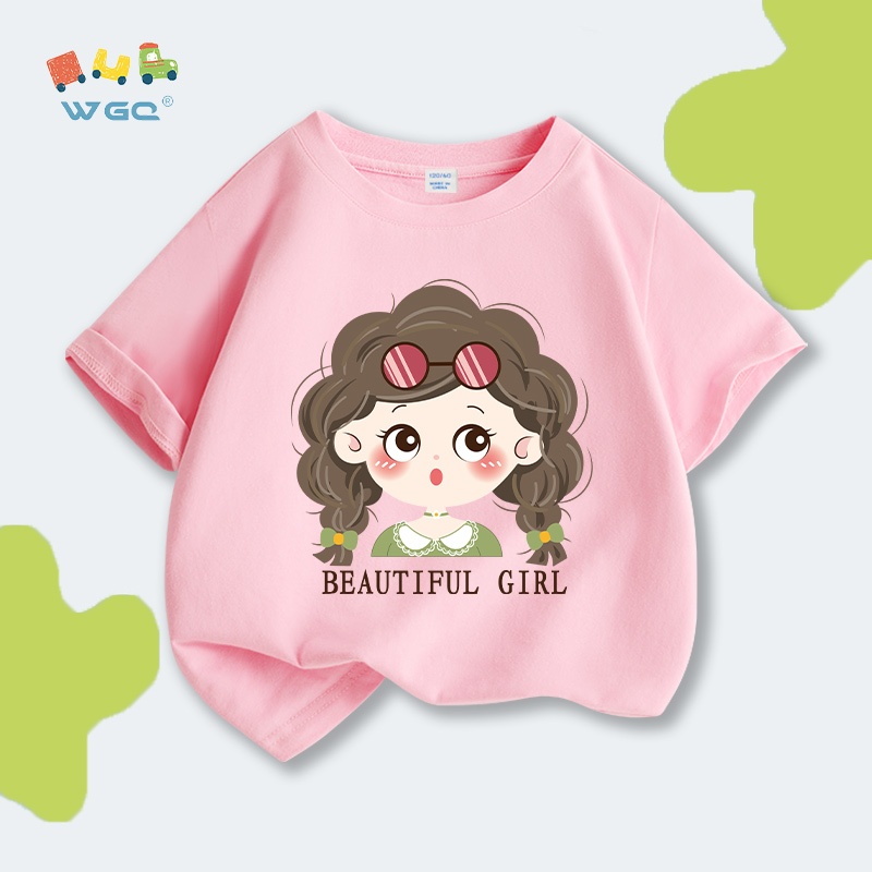 Áo Thun Bé Gái , 100% Cotton mềm mại thoải mái , Thoải mái và thoáng khí