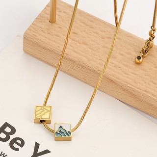 Mạ thép không gỉ với hạt xuyên lỗ chống thấm nước DIY phụ kiện vàng 18K