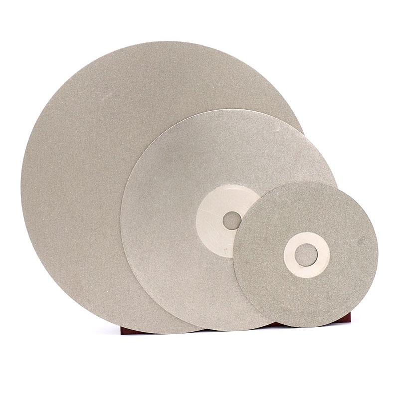 6 "8" 46 ~ 3000 Grit Kim Cương Phủ Bánh Xe Lapidary Đánh Bóng Đĩa Mài Ngọc Pha Lê Kính Lapping Dụng Cụ
