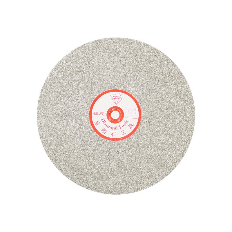 6 "8" 46 ~ 3000 Grit Kim Cương Phủ Bánh Xe Lapidary Đánh Bóng Đĩa Mài Ngọc Pha Lê Kính Lapping Dụng Cụ