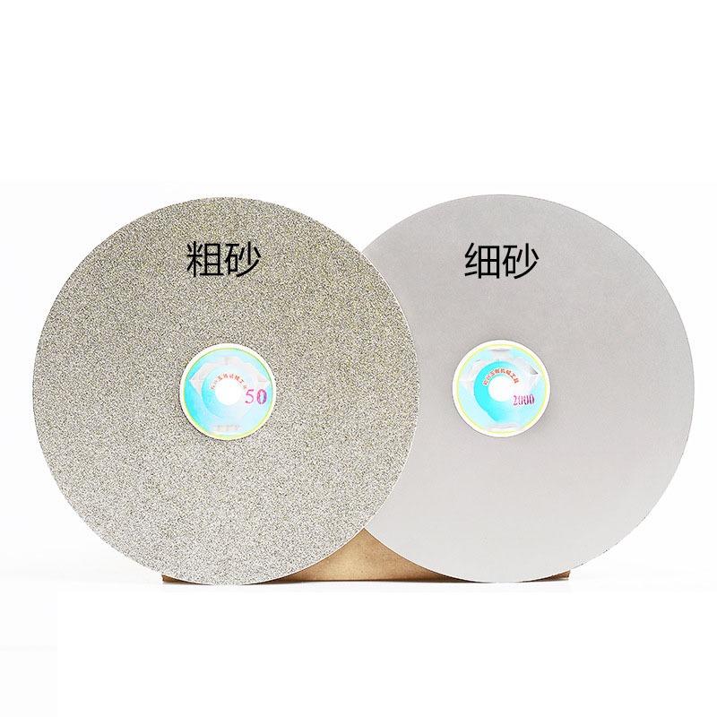 6 "8" 46 ~ 3000 Grit Kim Cương Phủ Bánh Xe Lapidary Đánh Bóng Đĩa Mài Ngọc Pha Lê Kính Lapping Dụng Cụ