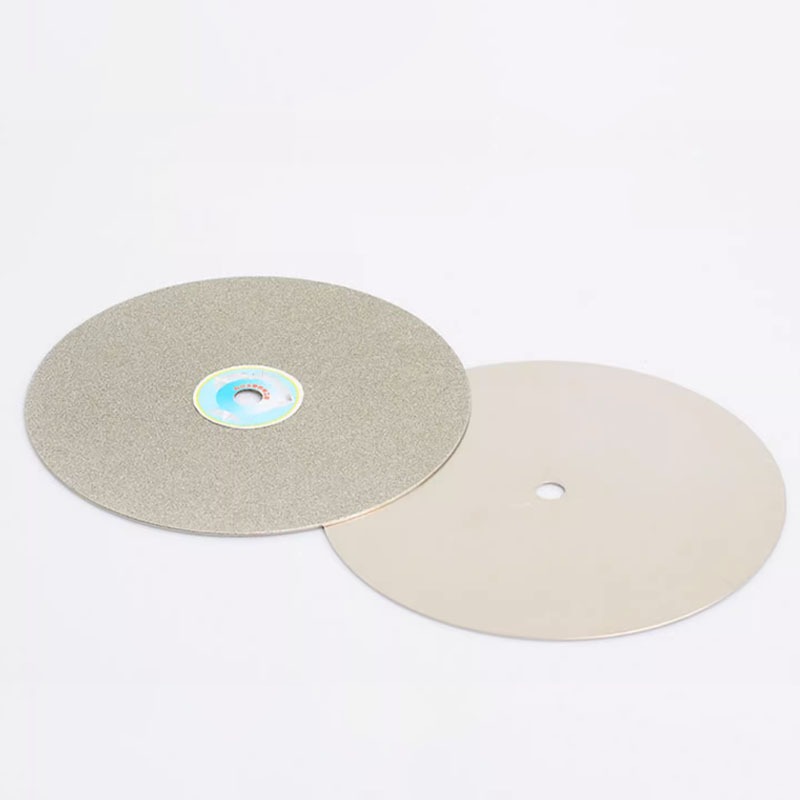 6 "8" 46 ~ 3000 Grit Kim Cương Phủ Bánh Xe Lapidary Đánh Bóng Đĩa Mài Ngọc Pha Lê Kính Lapping Dụng Cụ