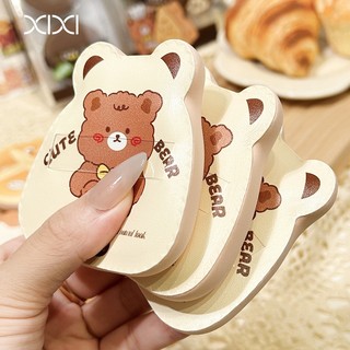XIXI Gấu Dễ Thương Trang Điểm Puff - Khô / Ướt Kép Sử Dụng Bọt Biển Trang Điểm Mềm Co Giãn Làm Dày Nền Puff Nữ Mỹ Phẩm Dụng Cụ XX-01