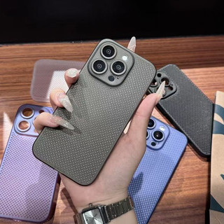 Ốp Điện Thoại Tản Nhiệt Lưới Siêu Mỏng Ốp Lưng Cho iPhone 16 15 14 13 12 11 Pro Max Plus