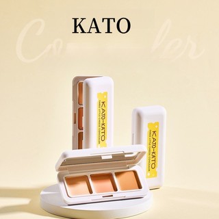 Kem che khuyết điểm KATO Kem che khuyết điểm ba màu che khuyết điểm mụn quầng thâm Kem che khuyết điểm mỏng và dưỡng ẩm không cần trang điểm trên mặt Kem che khuyết điểm Trang điểm mặt