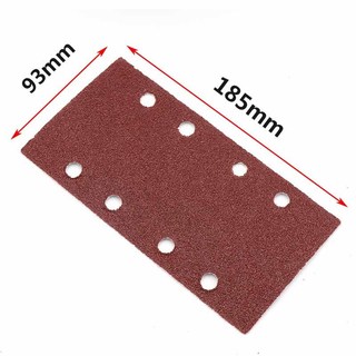 Tờ giấy nhám hình chữ nhật 8 lỗ185X93mm Grit 40-800