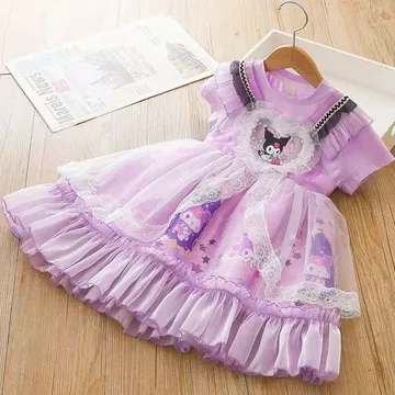 Váy bé gái Váy đông lạnh trẻ em Váy công chúa Elsa Trẻ em Cotton Sequins Quần áo thời trang bé gái