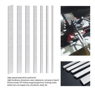 200mm Dài HSS Vuông Dụng Cụ Cắt Bit Thanh Thép Trắng Dao Phay Khắc Bit Tiện CNC Biến Dụng Cụ Phay HRC 60-62 Dày 3 / 4 / 6 / 8mm