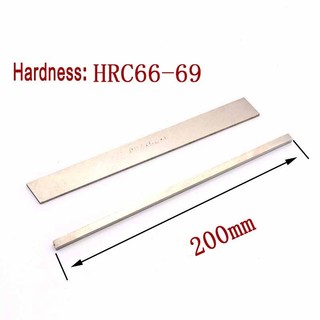 200mm Dài HSS Vuông Dụng Cụ Cắt Bit Thanh Thép Trắng Dao Phay Khắc Bit Tiện CNC Biến Dụng Cụ Phay HRC 60-62 Dày 3 / 4 / 6 / 8mm