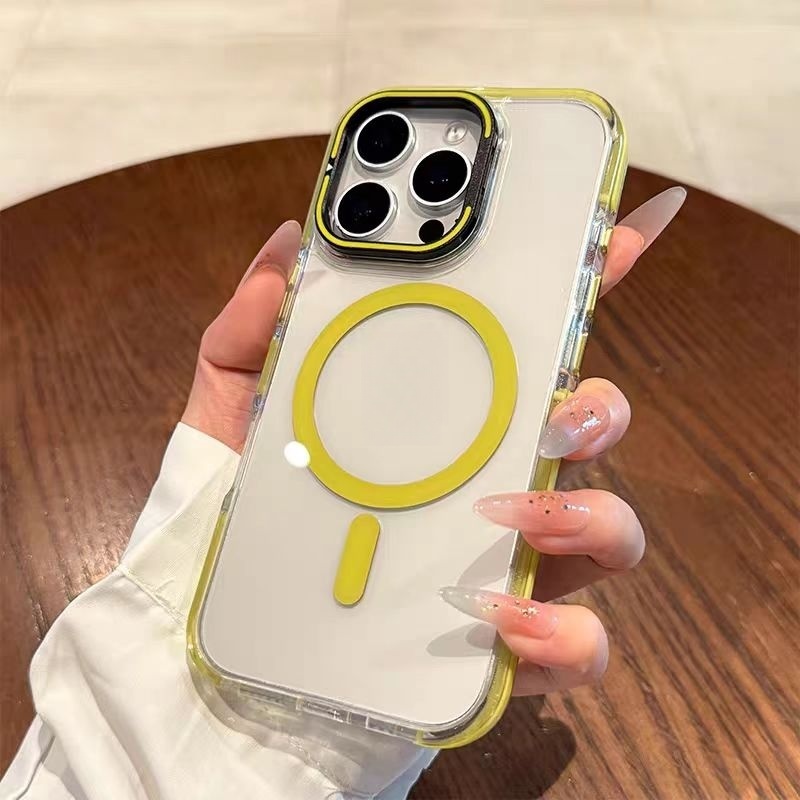 Ốp lưng cứng acrylic trong suốt / Giá đỡ tương thích cho iPhone 12 pro max 13 pro max 14 pro max 15 pro max 16 pro max