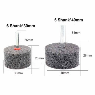 Bánh xe đánh bóng bằng sợi Nylon có chân cho phụ kiện dụng cụ quay Dremel 20 / 25 / 30 / 40 / 50mm