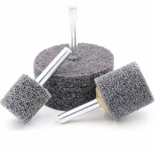 Bánh xe đánh bóng bằng sợi Nylon có chân cho phụ kiện dụng cụ quay Dremel 20 / 25 / 30 / 40 / 50mm