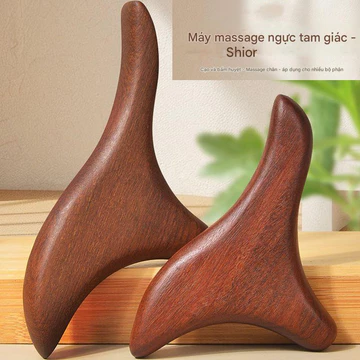 Máy mát xa tay chân Thân gỗ Cổ Thư giãn tuần hoàn máu Máy mát xa tam giác Spa Phản xạ Massage Stick Dụng cụ trị liệu sức khỏe bằng gỗ Trị liệu đau cơ thể Trị liệu châm cứu Đầu cơ thể