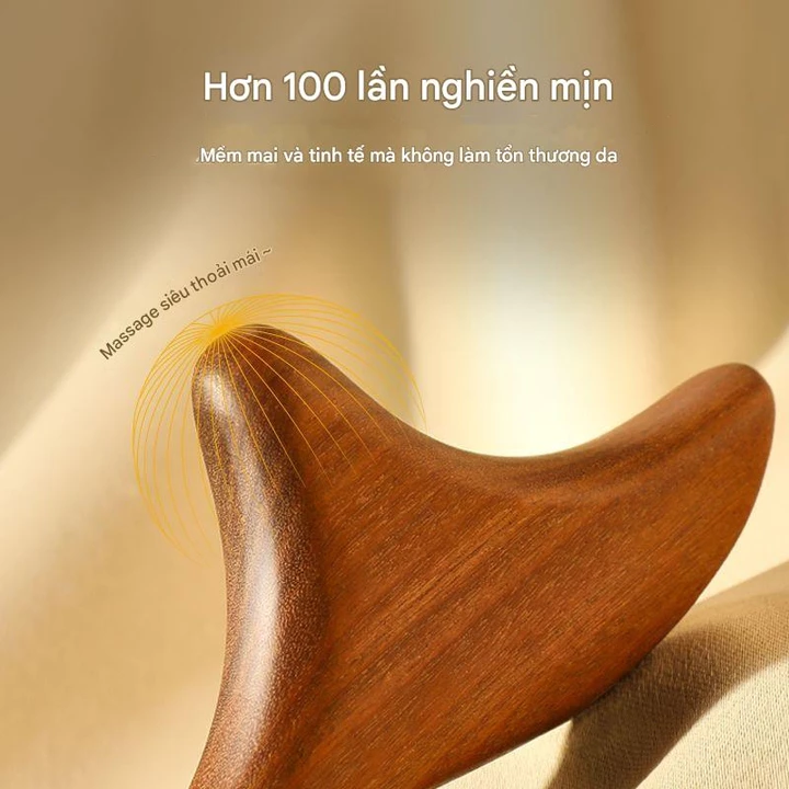 Máy mát xa tay chân Thân gỗ Cổ Thư giãn tuần hoàn máu Máy mát xa tam giác Spa Phản xạ Massage Stick Dụng cụ trị liệu sức khỏe bằng gỗ Trị liệu đau cơ  – 4