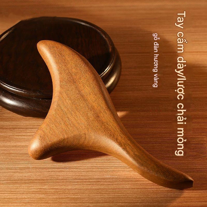 Máy mát xa tay chân Thân gỗ Cổ Thư giãn tuần hoàn máu Máy mát xa tam giác Spa Phản xạ Massage Stick Dụng cụ trị liệu sức khỏe bằng gỗ Trị liệu đau cơ  – 7