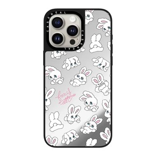 Ốp điện thoại gương hình thỏ hồng CASENEAL Thích hợp cho iPhone 17ProMax 17pro 17 air 16promax 16 15promax 15 14promax 13 13promax Ốp lưng cứng chống rơi thời trang