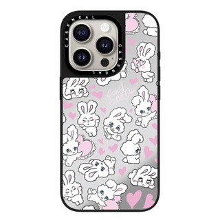 Ốp điện thoại gương hình thỏ hồng CASENEAL Thích hợp cho iPhone 17ProMax 17pro 17 air 16promax 16 15promax 15 14promax 13 13promax Ốp lưng cứng chống rơi thời trang