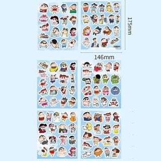 103 Chiếc Ngộ nghĩnh Crayon Shin-chan Anime Miếng Dán Laptop Đàn Guitar Miếng Dán Kid DIY Graffiti Decal
