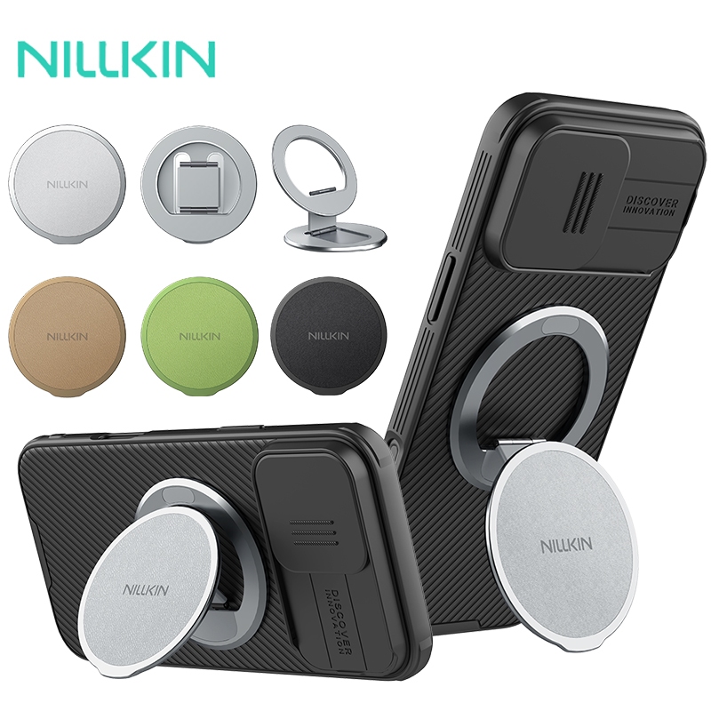 Giá đỡ điện thoại di động từ kép Nillkin Tương thích cho iPhone 13 14 15 16 17 Pro Max Giá đỡ bàn từ tính magsafe