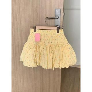 [Váy Petti Vàng Mùa Hè Tươi Giảm Tuổi] Váy Size Lớn Nữ 150kg Váy Hoa Váy Nụ Hoa Vàng Váy Cao Cấp Váy Nửa Chiều Cao Váy Chữ a Xù Váy Ngắn Hợp Thời Trang Váy Nhỏ