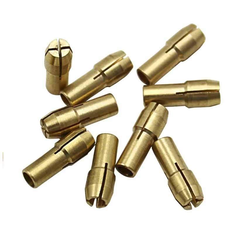 Mini Khoan Collet Chuck 0.5mm-3.2mm Đồng Chucks Adapter Cho Dremel Dụng Cụ Quay Phụ Kiện Dụng Cụ Điện