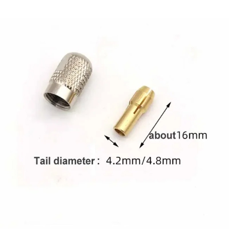 Mini Khoan Collet Chuck 0.5mm-3.2mm Đồng Chucks Adapter Cho Dremel Dụng Cụ Quay Phụ Kiện Dụng Cụ Điện