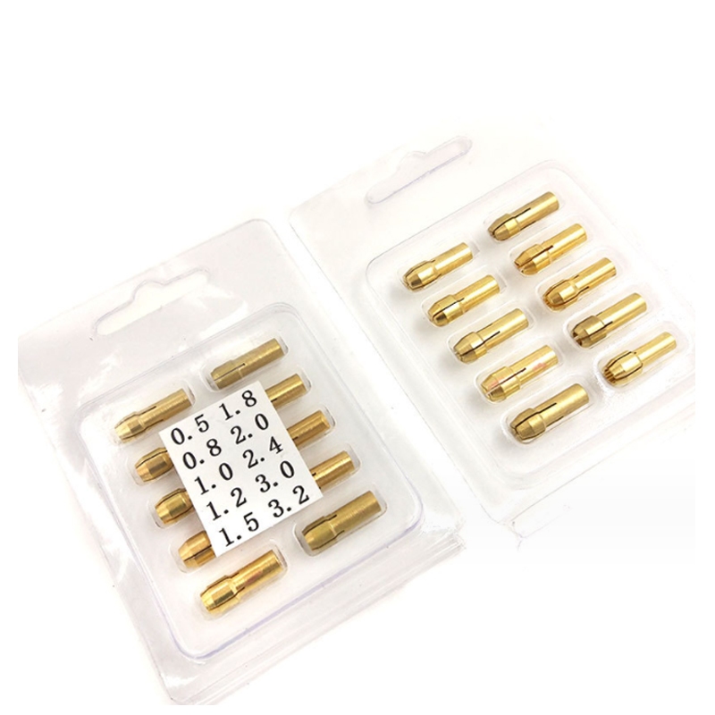 Mini Khoan Collet Chuck 0.5mm-3.2mm Đồng Chucks Adapter Cho Dremel Dụng Cụ Quay Phụ Kiện Dụng Cụ Điện
