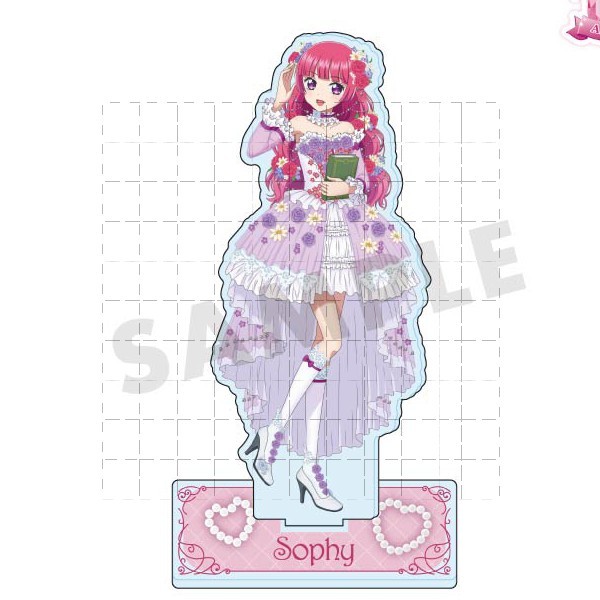 PriPara Idol World Kỷ niệm 10 năm - Falulu, Sophie, Nanmire, Lala Acrylic Stand Anime Hình Merch