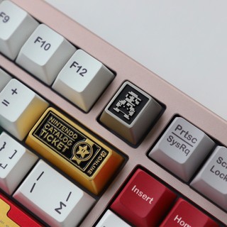 Marios Metal Personal Keycaps PBT Dye-sub Cherry R4 Profile Keycap Custom Keycaps Tương thích với Cherry Gateron MX Switch