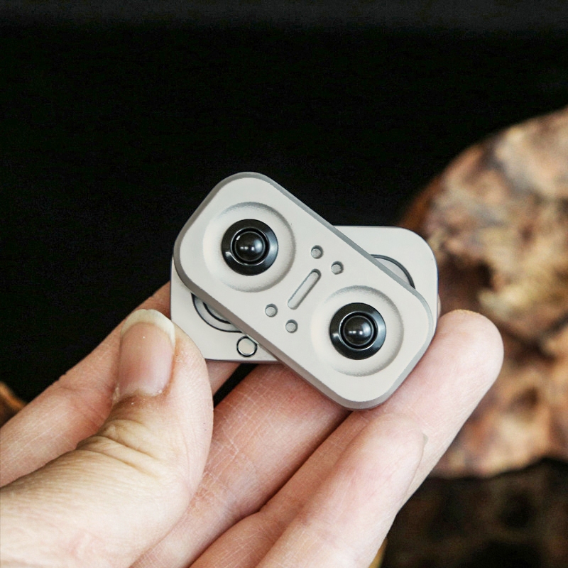 Đồ Chơi Xoay Tay Xoay Cú Fidget Xoay Cú Fidget 2 Trong 1 Cú Đầu Ngón Tay Kim Loại Hợp Kim Cú Ngón Tay Đồ Chơi Quà Tặng Giáng Sinh