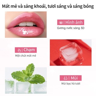 Son Lì CATKIN Serum Plumping Lip Gloss Son bóng môi 90% tinh chất dinh dưỡng Son kem môi Son dưỡng môi hương bạc hà mát lạnh