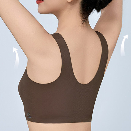 Áo ngực liền mạch nữ không gọng, dây kéo, cho ngực lớn, nâng ngực nhỏ, ngăn chảy xệ, ngủ thể thao