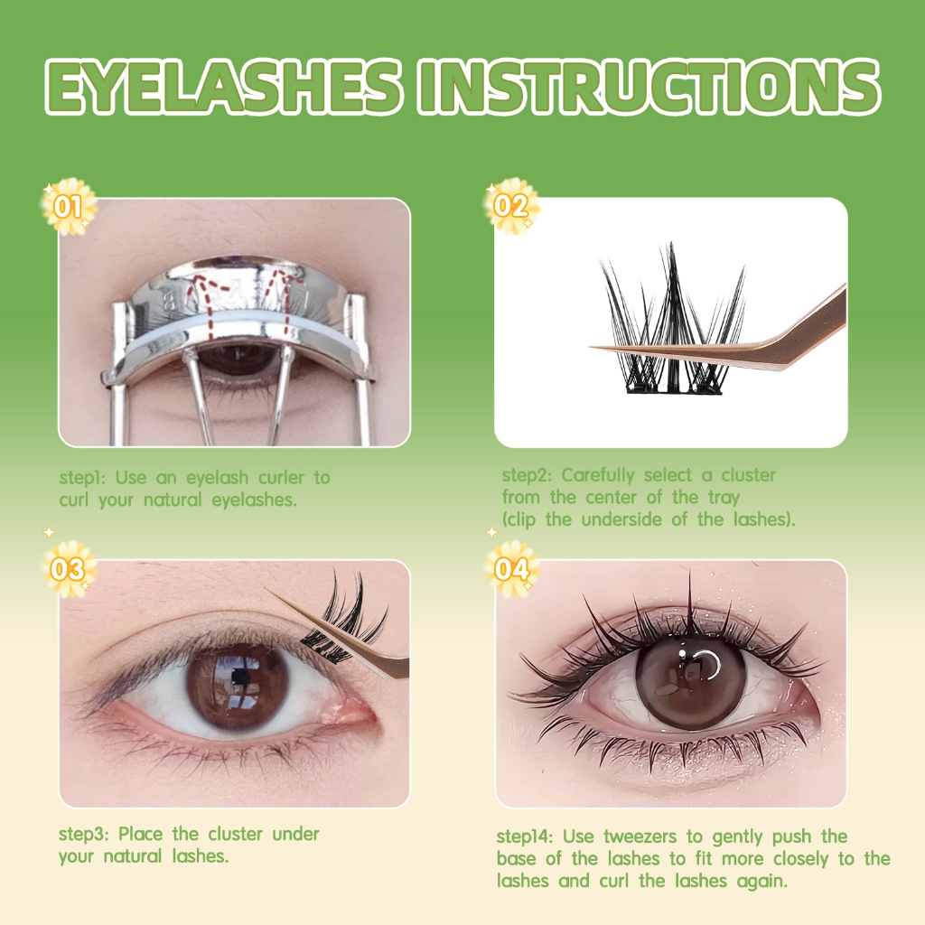 [Lông mi giả tự dính] Lông mi giả kiligmata diy 10mm-13mm không cần keo, dễ gắn, có thể tái sử dụng, mắt to tự nhiên