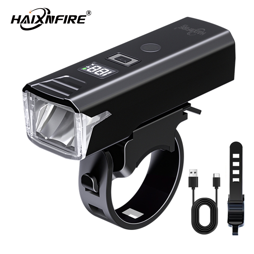 HaixnFire BL06 Đèn pha xe đạp LED 2000 lumens USB sạc Phụ tùng xe đạp Đèn cắm trại Đèn hậu