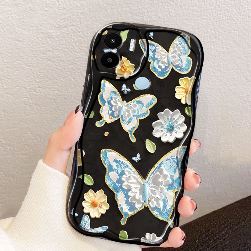 Ốp Điện Thoại YBD Cho Redmi A1 A2 A1 Plus A2 Plus A1 + A2 + Xiaomi POCO C51 C50 Fairy Butterfly INS Style Shell