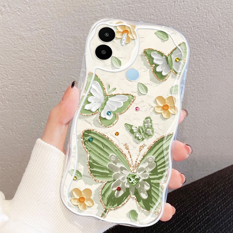 Ốp Điện Thoại YBD Cho Redmi A1 A2 A1 Plus A2 Plus A1 + A2 + Xiaomi POCO C51 C50 Fairy Butterfly INS Style Shell