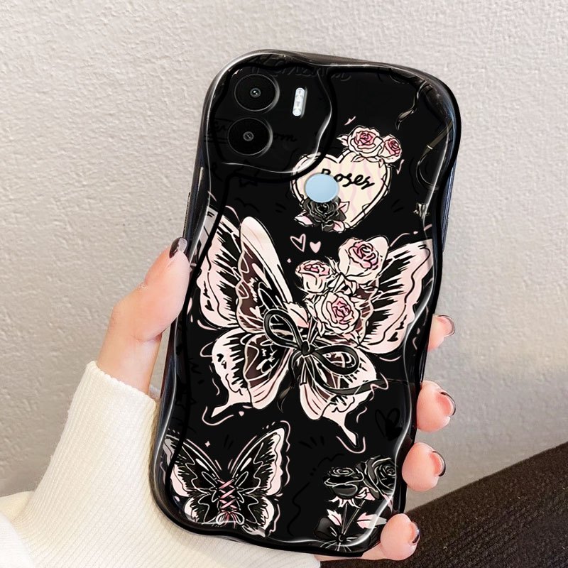 Ốp Điện Thoại YBD Cho Redmi A1 A2 A1 Plus A2 Plus A1 + A2 + Xiaomi POCO C51 C50 Fairy Butterfly INS Style Shell