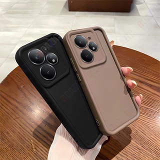 Ốp Điện Thoại Màu Trơn Silicon Lỏng Tương Thích Cho Máy Ảnh Realme Neo 7 Turbo Bảo Vệ Ốp Lưng Chống Sốc Mềm Bảo Vệ Mặt Sau STY01
