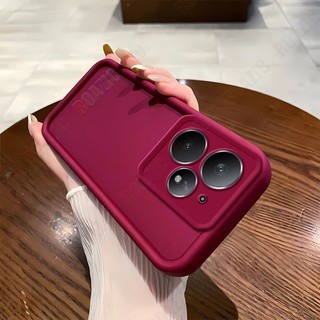 Ốp Điện Thoại Màu Trơn Silicon Lỏng Tương Thích Cho Máy Ảnh Realme Neo 7 Turbo Bảo Vệ Ốp Lưng Chống Sốc Mềm Bảo Vệ Mặt Sau STY01