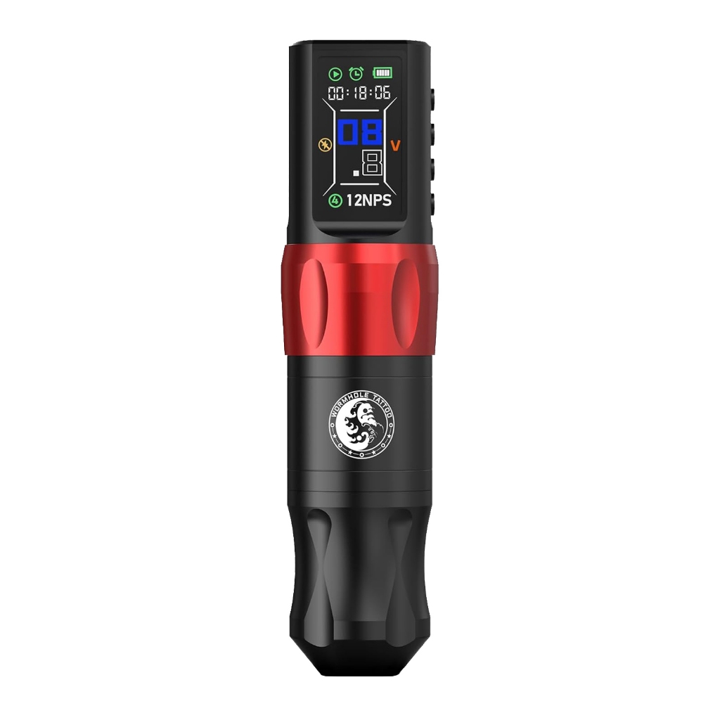 Wormhole Tattoo Gun Máy xăm không dây Bút xăm không dây Hoàn chỉnh cho nghệ sĩ xăm hình Người mới bắt đầu