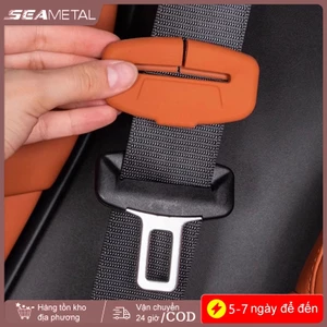 SEAMETAL 2 Chiếc Dây An Toàn Ô Tô Khóa Bảo Vệ Bao Silicon Mềm Chống Va Chạm Vỏ Đa Năng Dây An Toàn Khóa Bảo Vệ